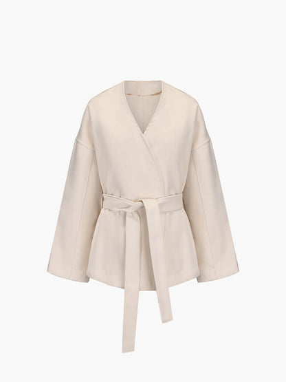Elegante Kimonojacke Damen Cardigan mit Gürtel