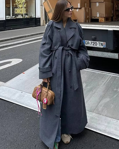 Damen Wollmantel Elegent und Vielseitig