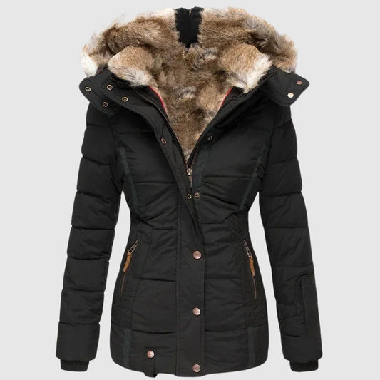 Warme Winterjacke Damen Hoodie - IdealeKleiden