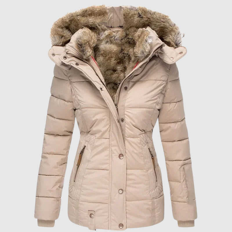 Warme Winterjacke Damen Hoodie