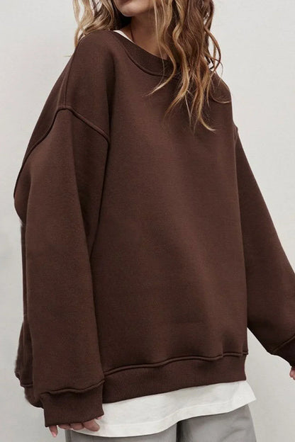 Bequemes Oversize Sweatshirt Rundhals
