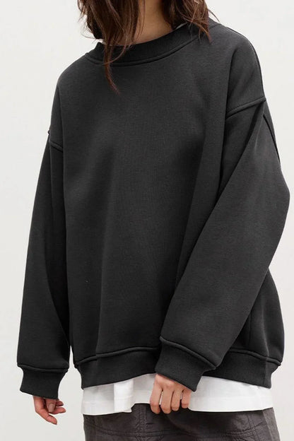 Bequemes Oversize Sweatshirt Rundhals