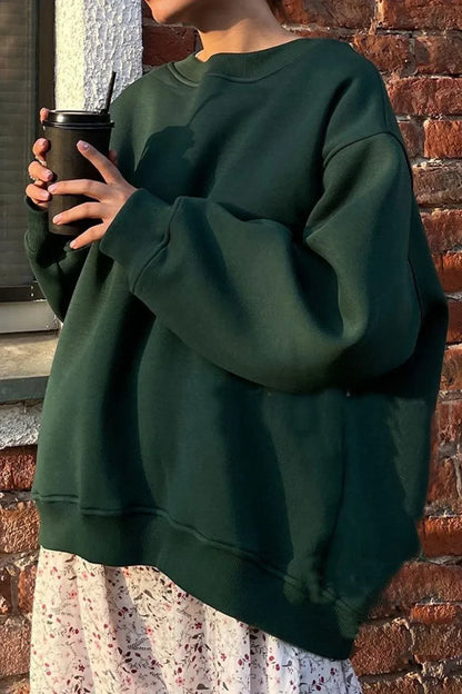 Bequemes Oversize Sweatshirt Rundhals