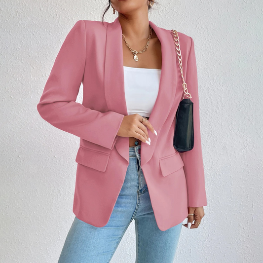 Stilvolle Damenblazer Büro Look Polyester - IdealeKleiden