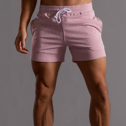 Herren Sommer Shorts Streifen Elastisch