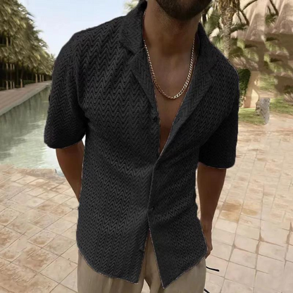 Leichtes Sommerhemd Kurzarm Polo für Herren