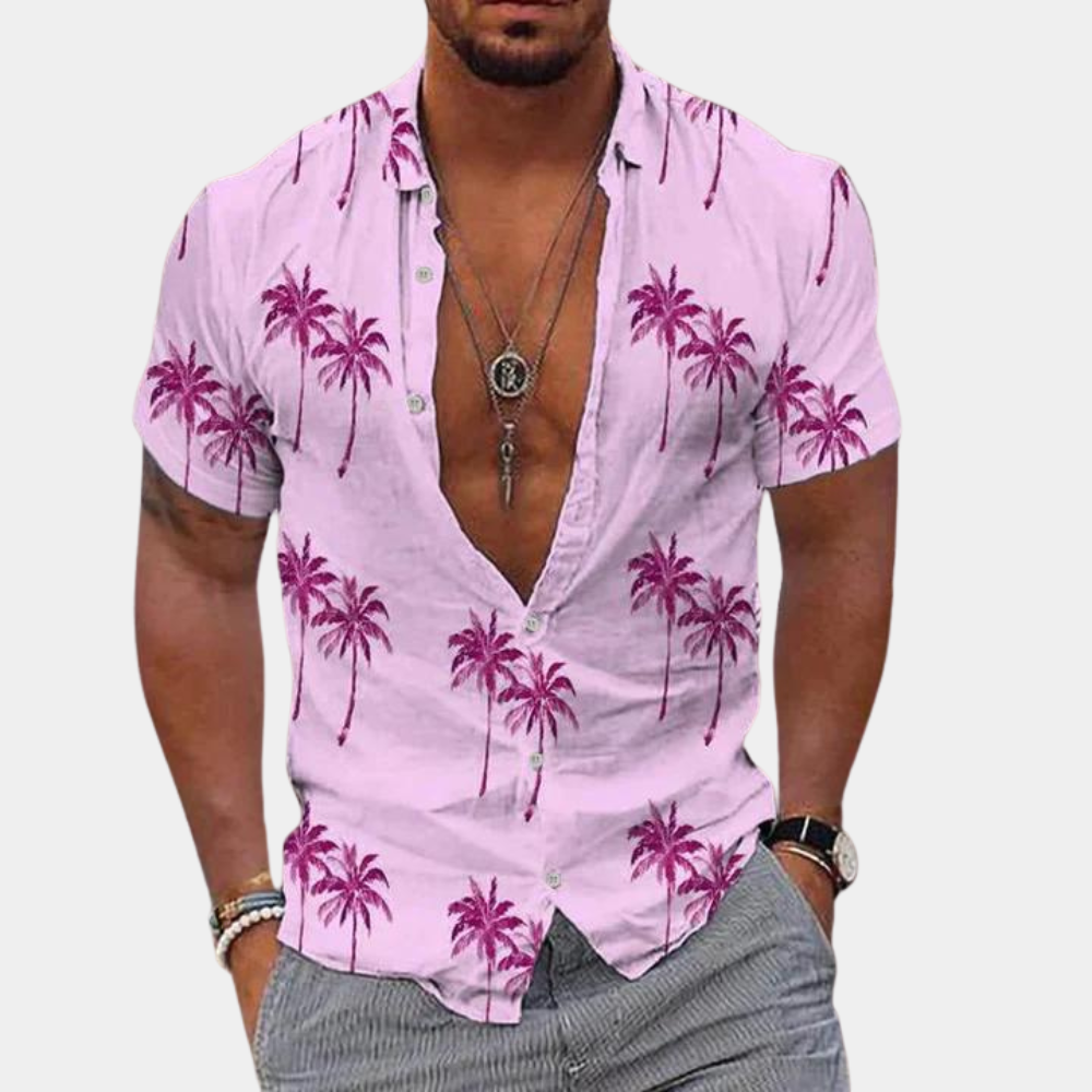 Hawaiihemd Herren Kurzarm Sommer