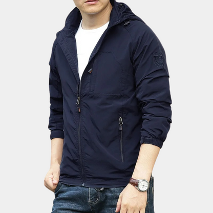 Leichte Sommerjacke Herren Kapuze Cargo