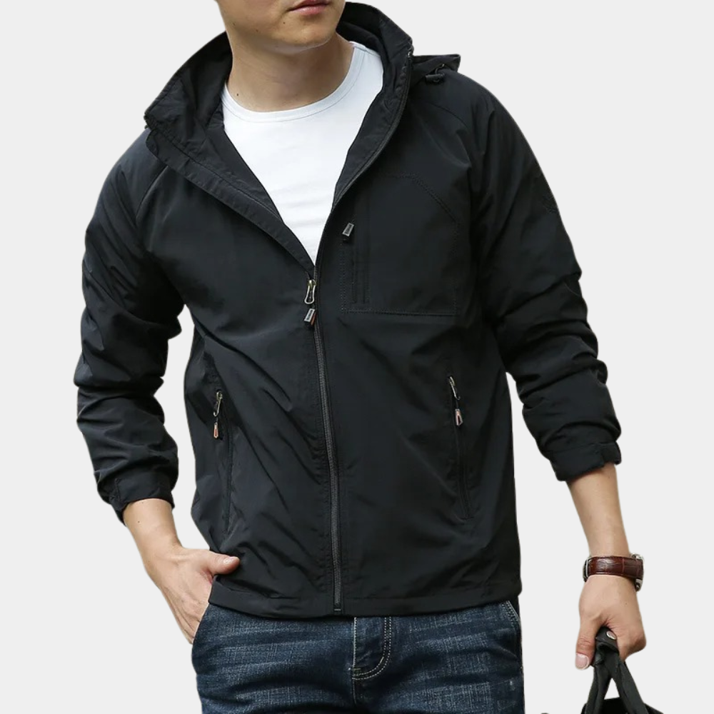 Leichte Sommerjacke Herren Kapuze Cargo