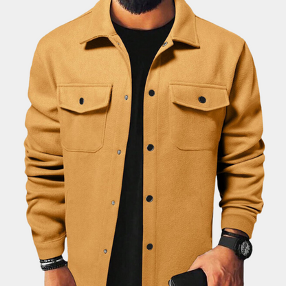 Herren Sommerjacke Zugeknöpft mit Brusttaschen