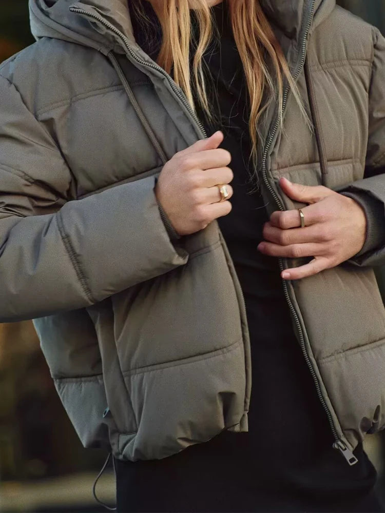 Damen Pufferjacke Leicht und Warm Modern - IdealeKleiden