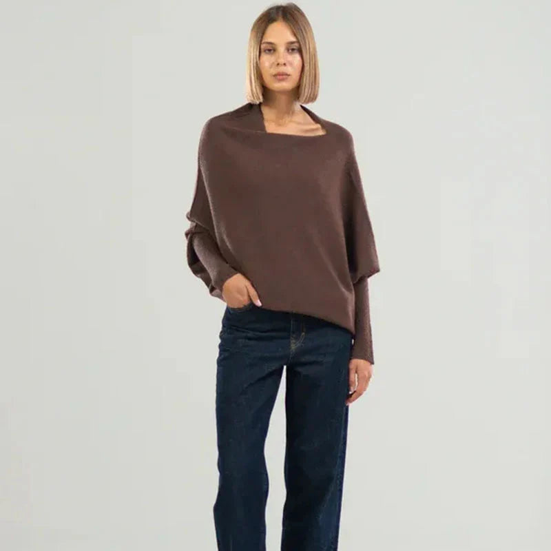 Weiche Oversize Pullover Damen Elegant