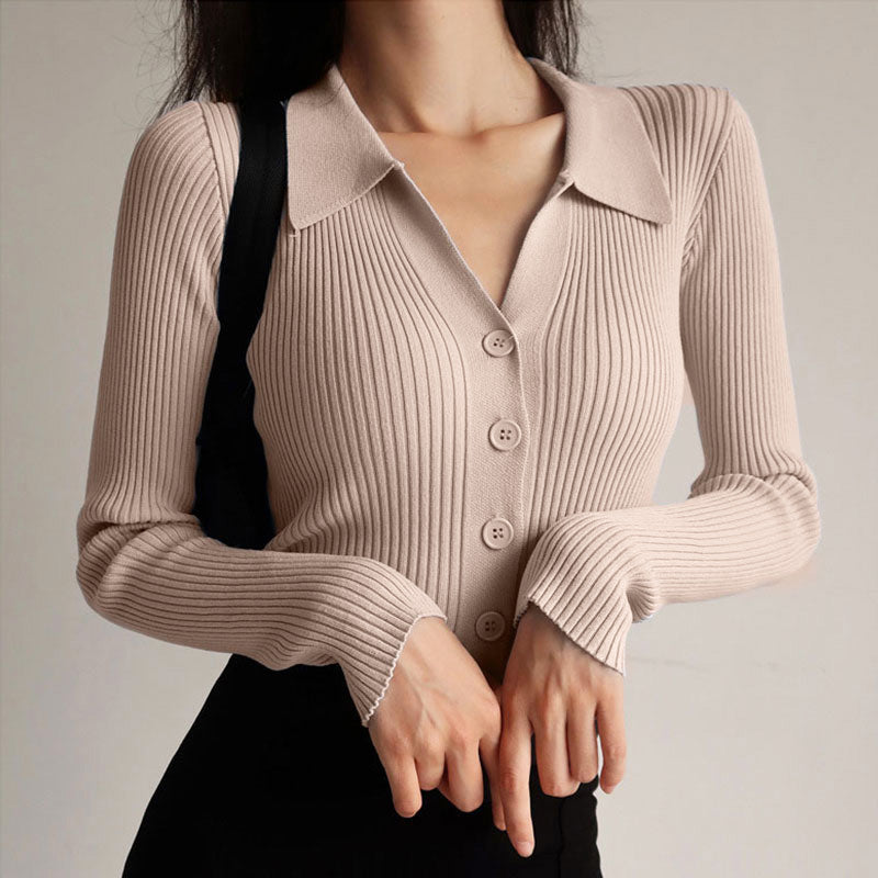 Frauen Oberteil Elegant Slim Fit Top