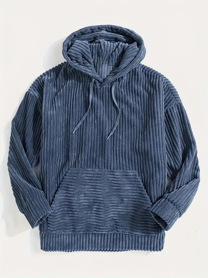 Große Herren Hoodie Fleece Pullover - IdealeKleiden