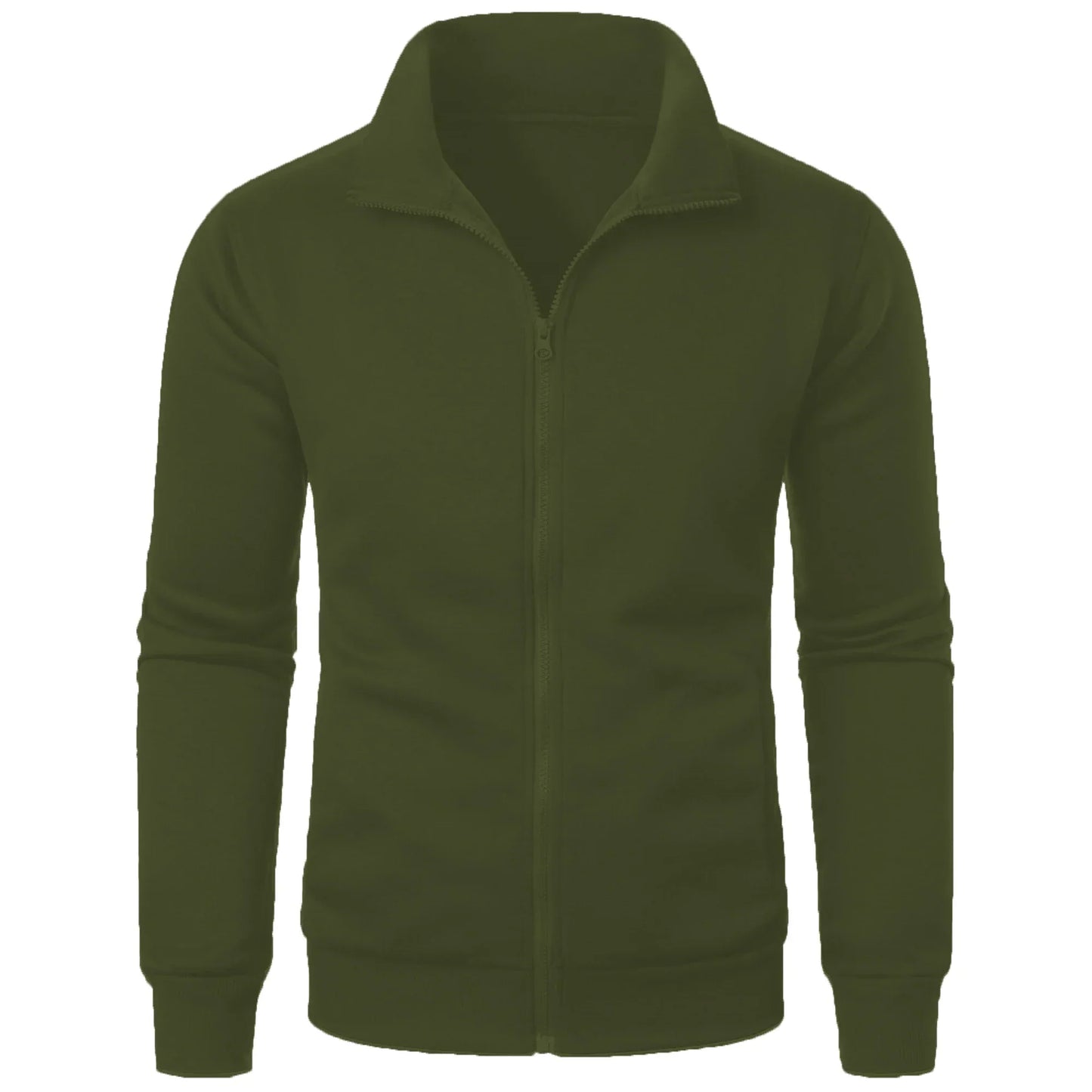 Herren Hoodie Stehkragen Reißverschluss Modern