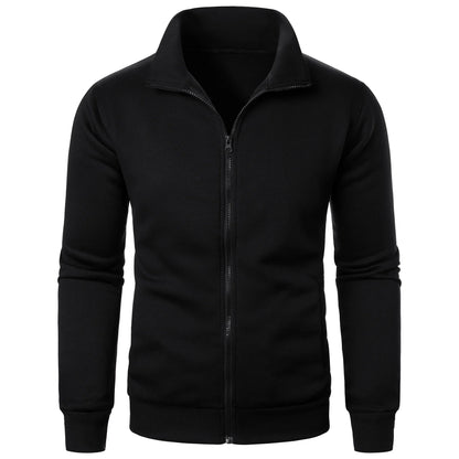 Herren Hoodie Stehkragen Reißverschluss Modern