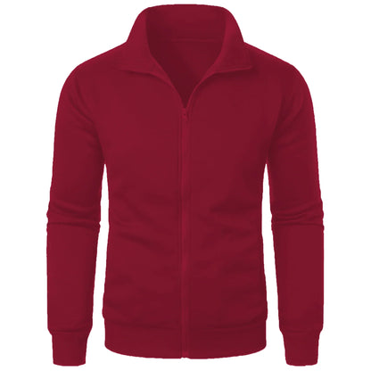 Herren Hoodie Stehkragen Reißverschluss Modern