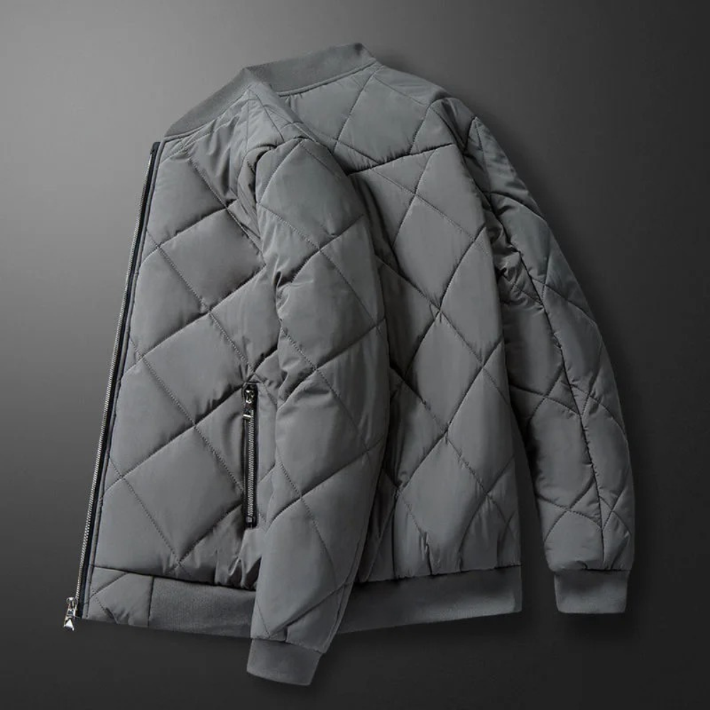 Herren Steppjacke Warm Fleece Winter