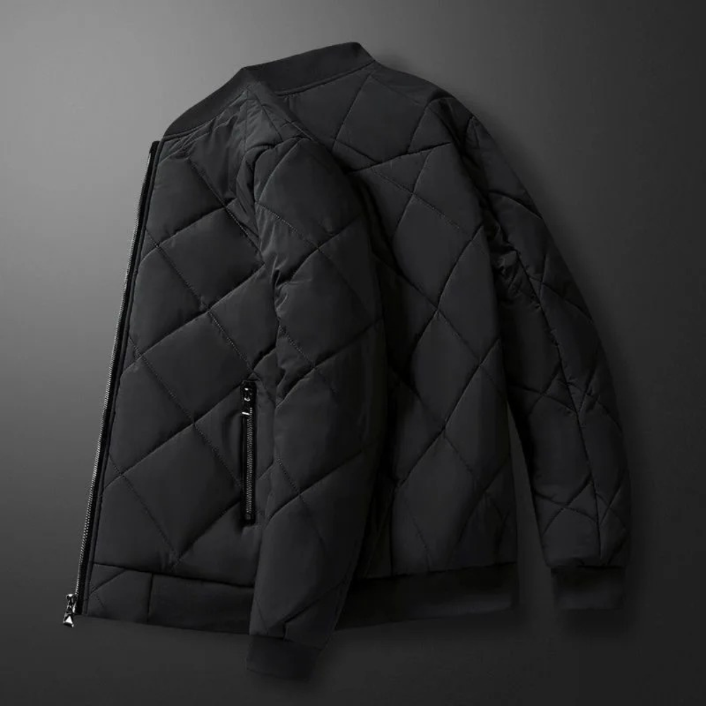 Herren Steppjacke Warm Fleece Winter