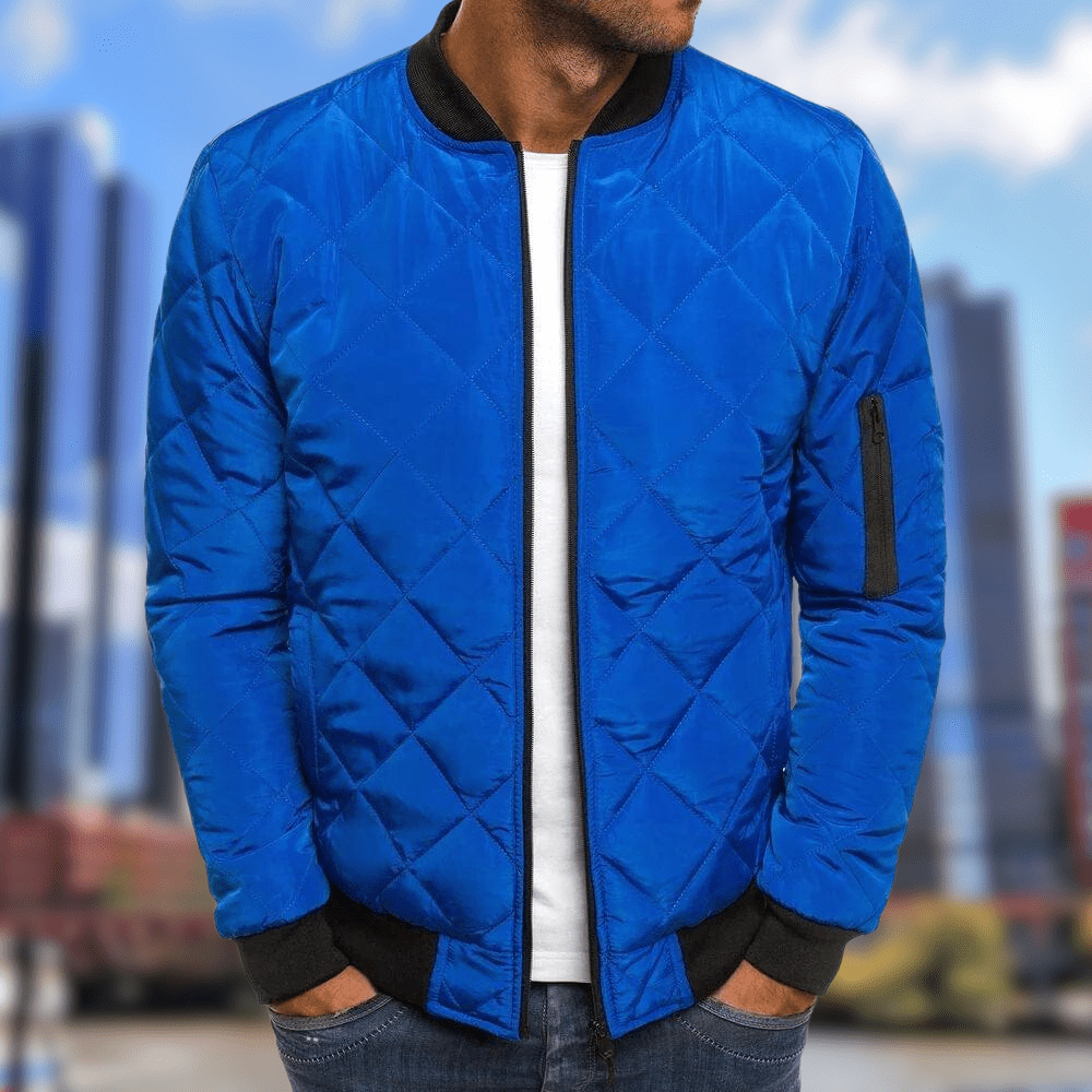 Warme Herren Steppjacke Winter Bomber