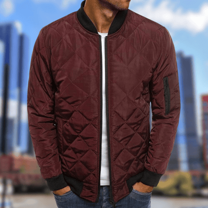Warme Herren Steppjacke Winter Bomber