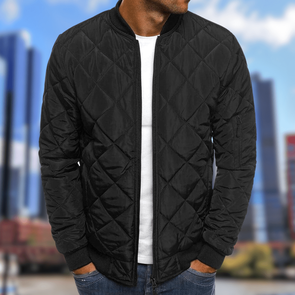 Warme Herren Steppjacke Winter Bomber