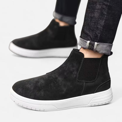 Herren Stiefeletten Bequem Gummisohle
