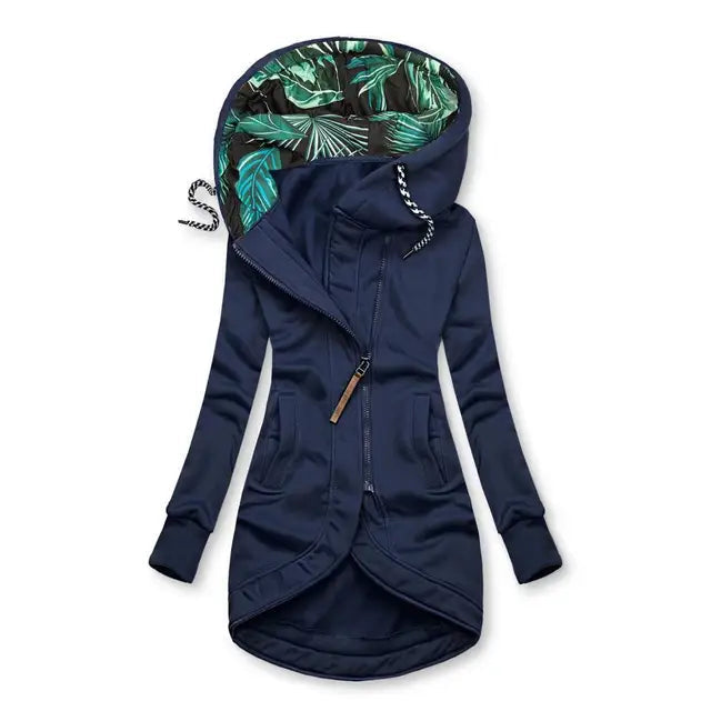 Lange Damenwinterjacke - Gefütterte Daunenjacke Warm
