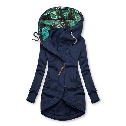 Lange Damenwinterjacke - Gefütterte Daunenjacke Warm