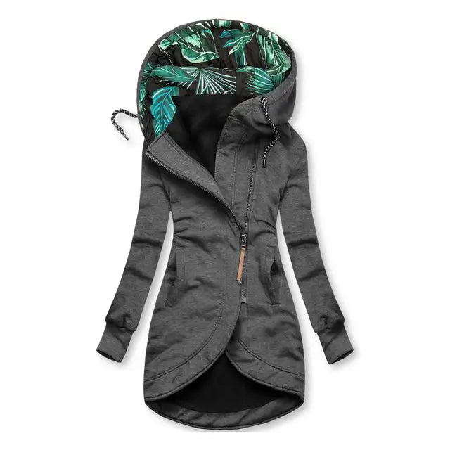 Lange Damenwinterjacke - Gefütterte Daunenjacke Warm