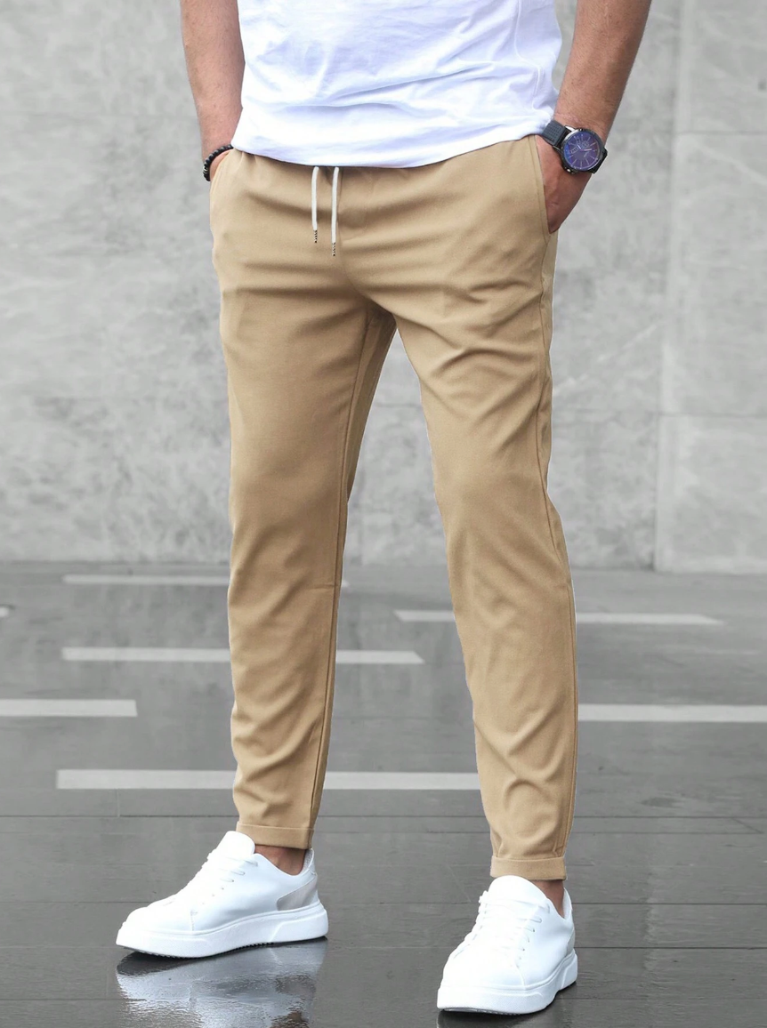 Stretch Herrenhosen Skinny Chino Jogginghosen