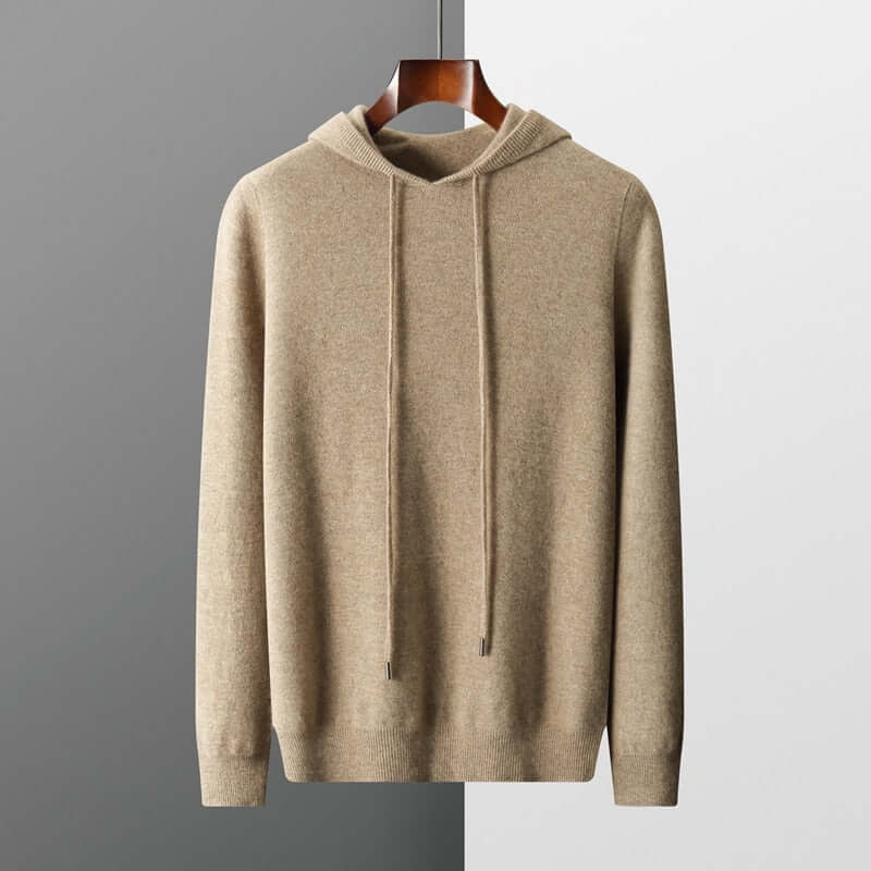 Herren Strickpullover Einfach Kapuze - IdealeKleiden