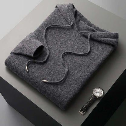 Herren Strickpullover Einfach Kapuze