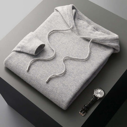 Herren Strickpullover Einfach Kapuze
