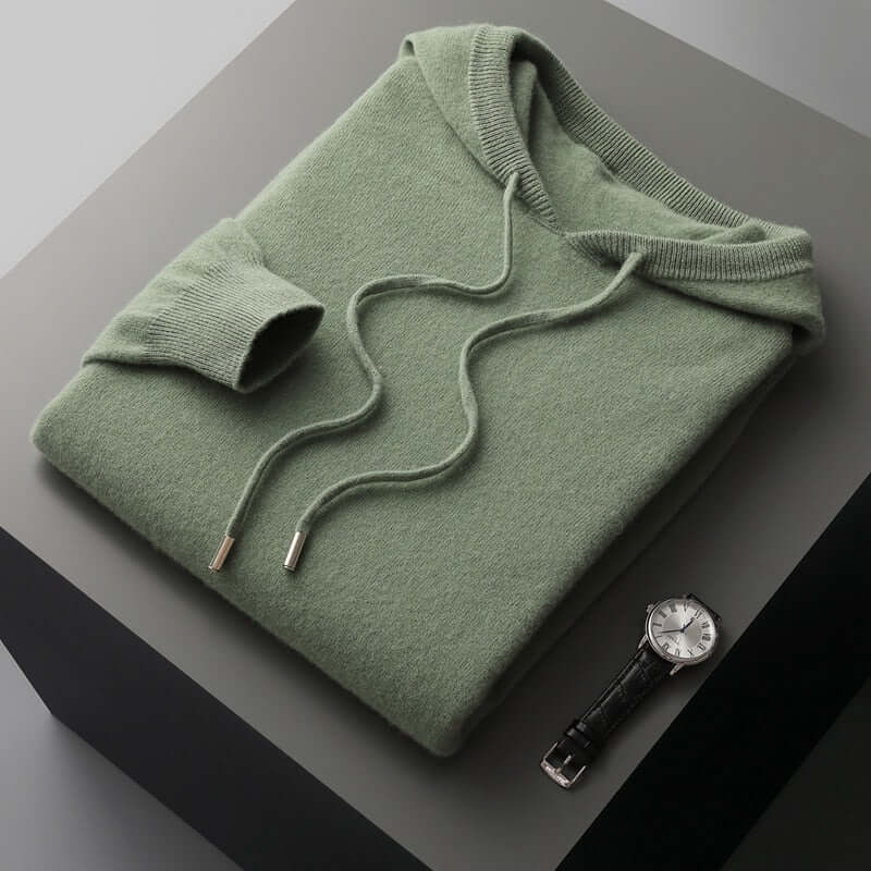 Herren Strickpullover Einfach Kapuze