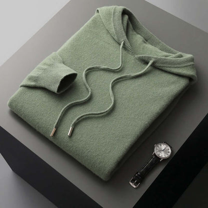 Herren Strickpullover Einfach Kapuze
