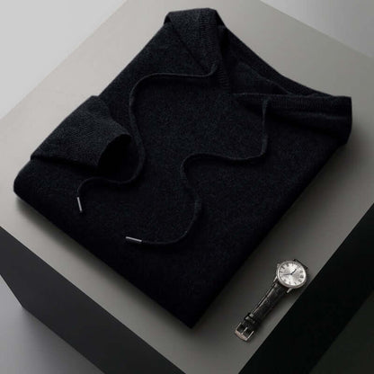 Herren Strickpullover Einfach Kapuze