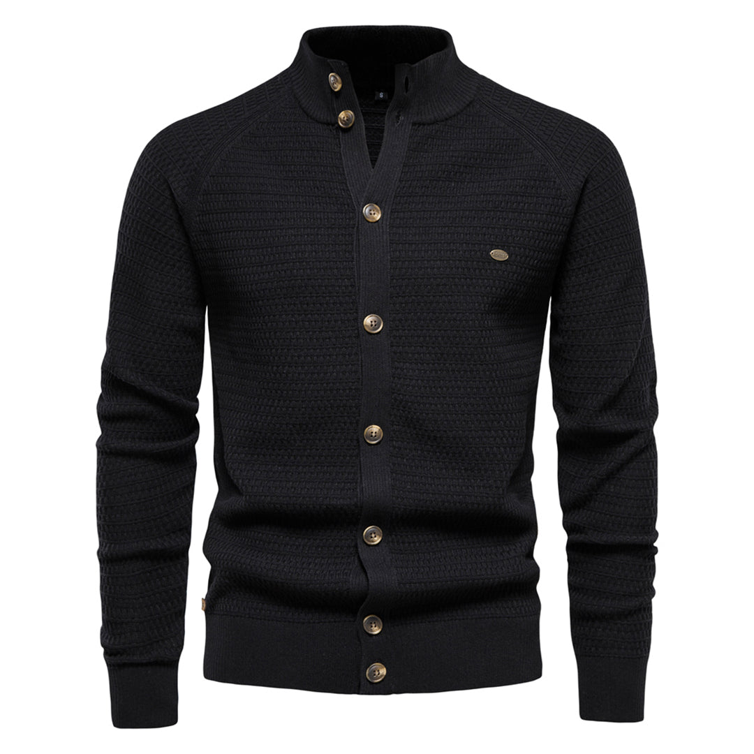Herren Strickjacke Mit Knöpfen Elegant