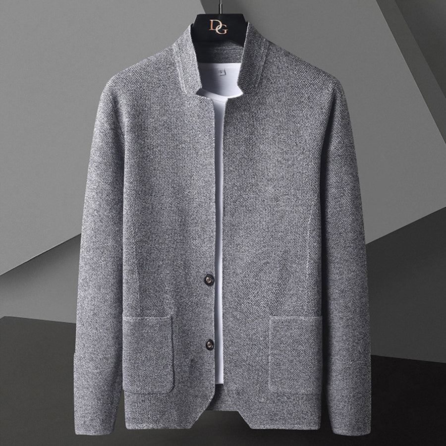 Herren Strickjacke Cardigan mit Knöpfen