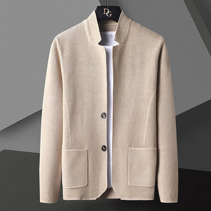 Herren Strickjacke Cardigan mit Knöpfen
