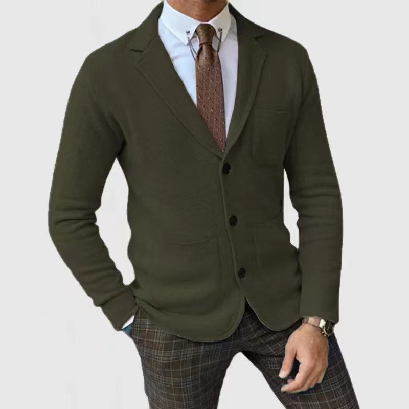 Herren Strickjacke Modern Knöpfe
