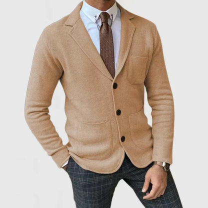 Herren Strickjacke Modern Knöpfe - IdealeKleiden