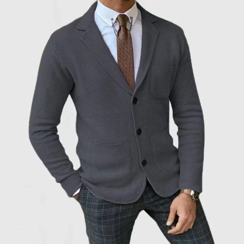 Herren Strickjacke Modern Knöpfe
