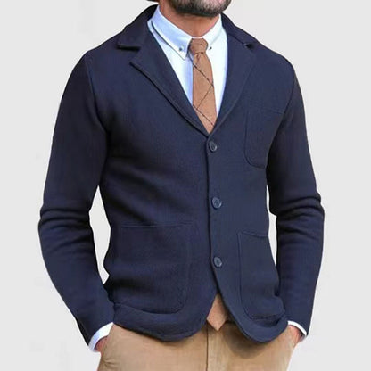Herren Strickjacke Modern Knöpfe