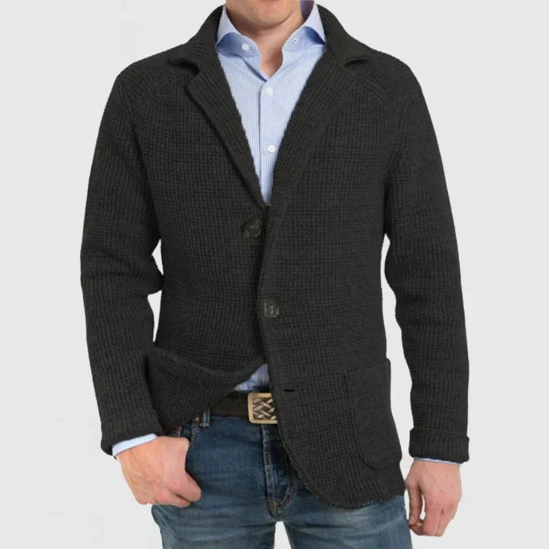 Herren Strickjacke Warm Grob Gestrickt