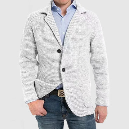 Herren Strickjacke Warm Grob Gestrickt