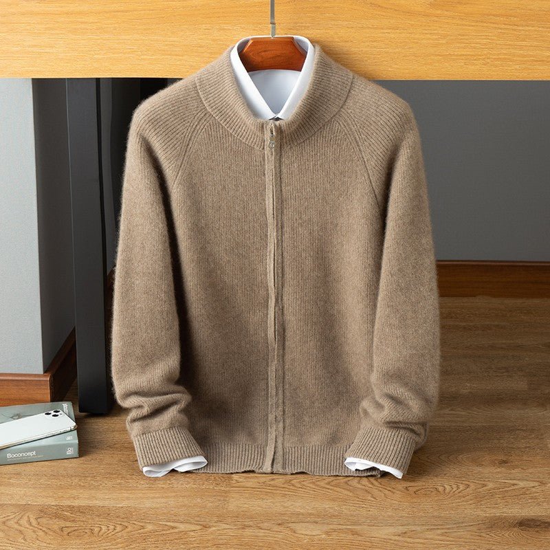 Herren Strickjacke Warm Isoliert Reißverschluss