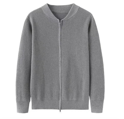 Herren Strickjacke Weich Langarm Reißverschluss