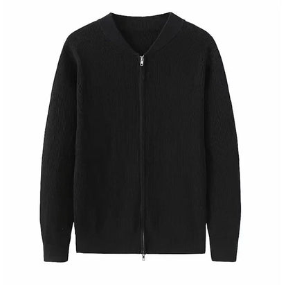 Herren Strickjacke Weich Langarm Reißverschluss