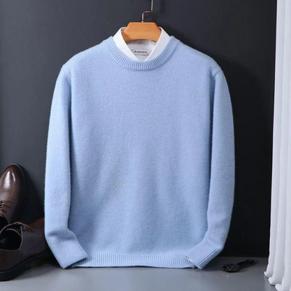 Einfacher Männer Strickpullover Rundhals Winter